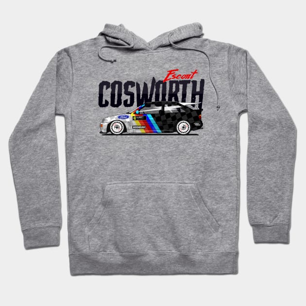 Escort RS Cosworth Rallye Classic Hoodie by shketdesign